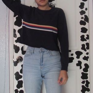 Brandy Melville rainbow top